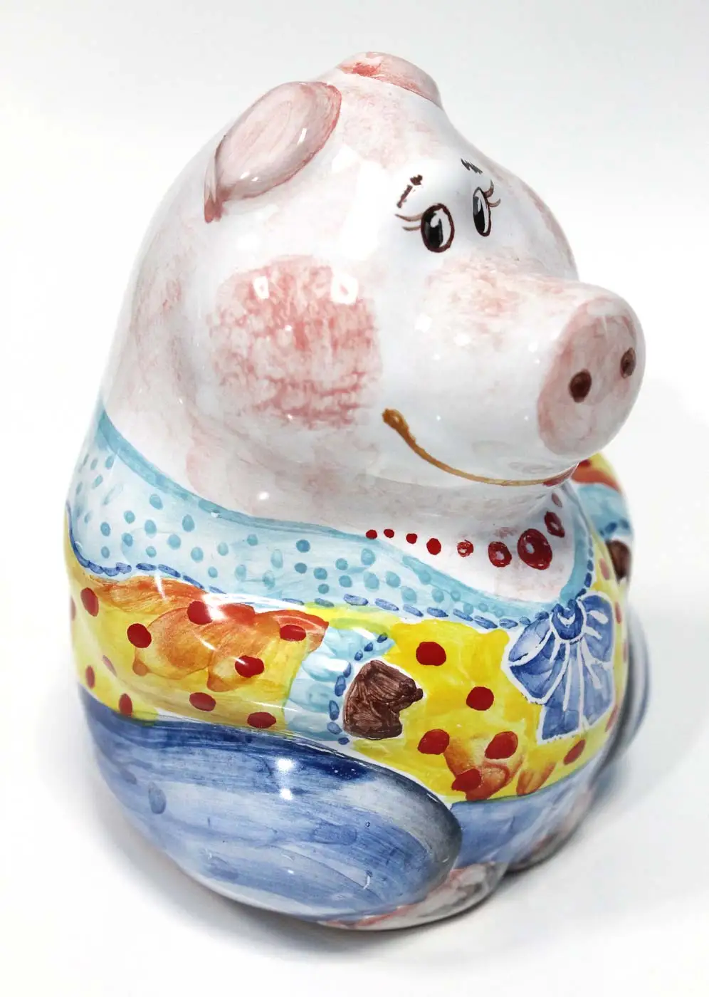 Свинка фигурка керамическая майолика #48 | Дом и сад