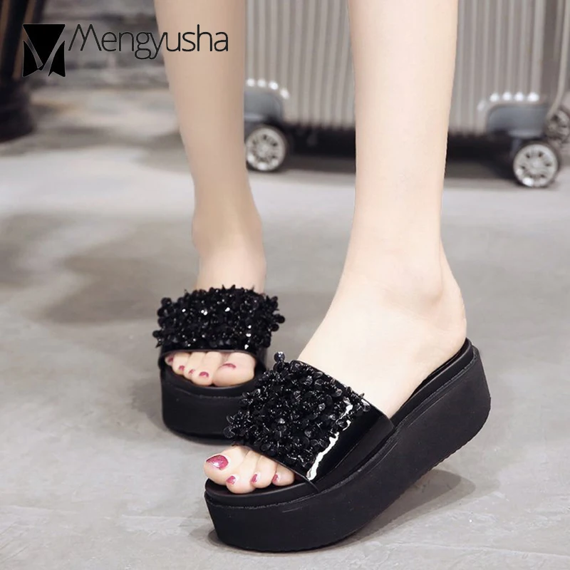 С украшениями в виде кристаллов ремешок с петлей на пятке Искусственная кожа