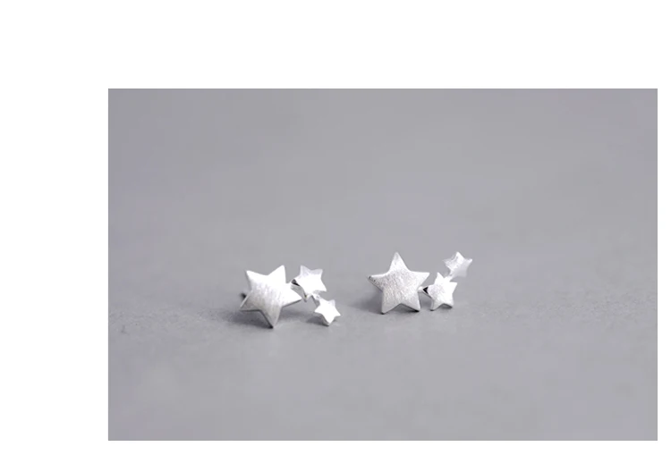 

Fashion Silver Color Hypoallergenic Star Stud Earrings for Women Elegant Wedding Jewelry pendientes Brincos eh907