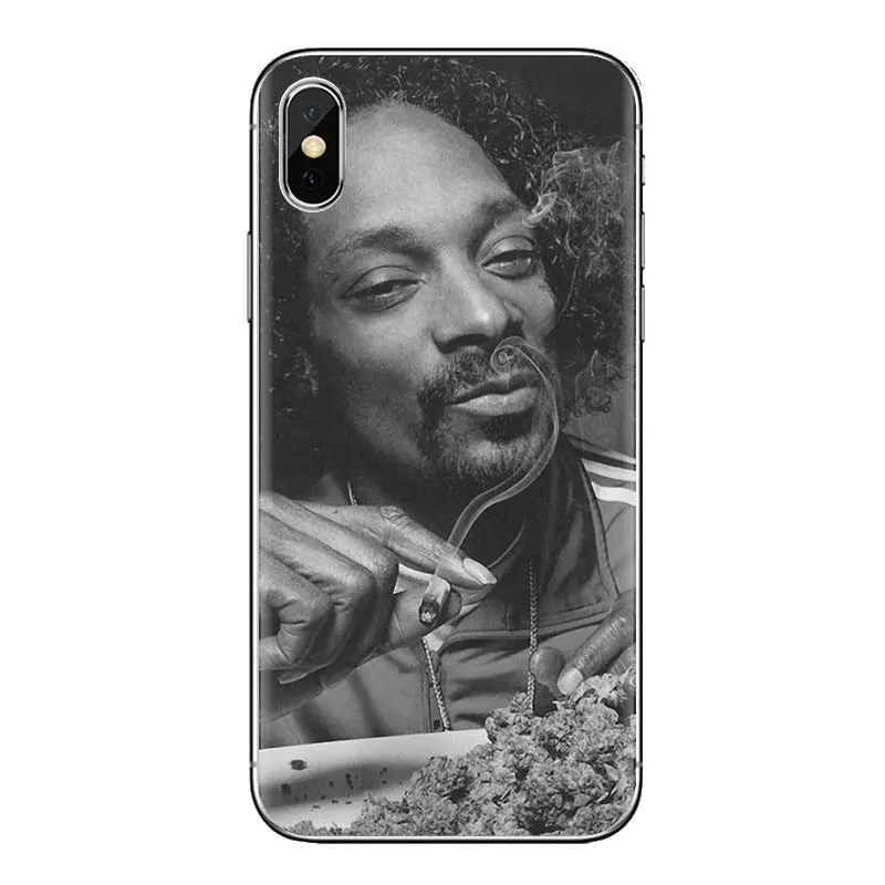 For iPod Touch Apple iPhone 4 4S 5 5S SE 5C 6 6S 7 8 X XR XS Plus MAX Snoop Dogg Wiz Khalifa Print Transparent Soft Shell Covers |
