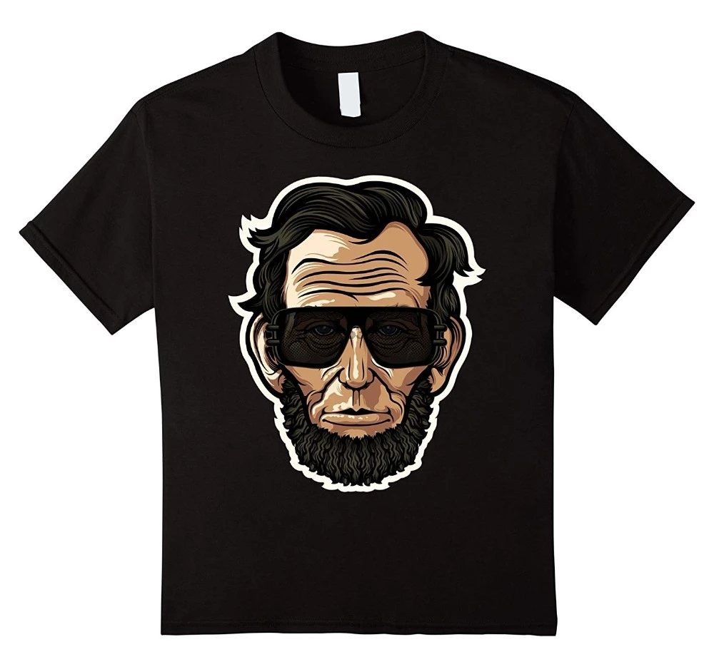 Летняя футболка крутая с изображением Авраама Линкольна президента свободного