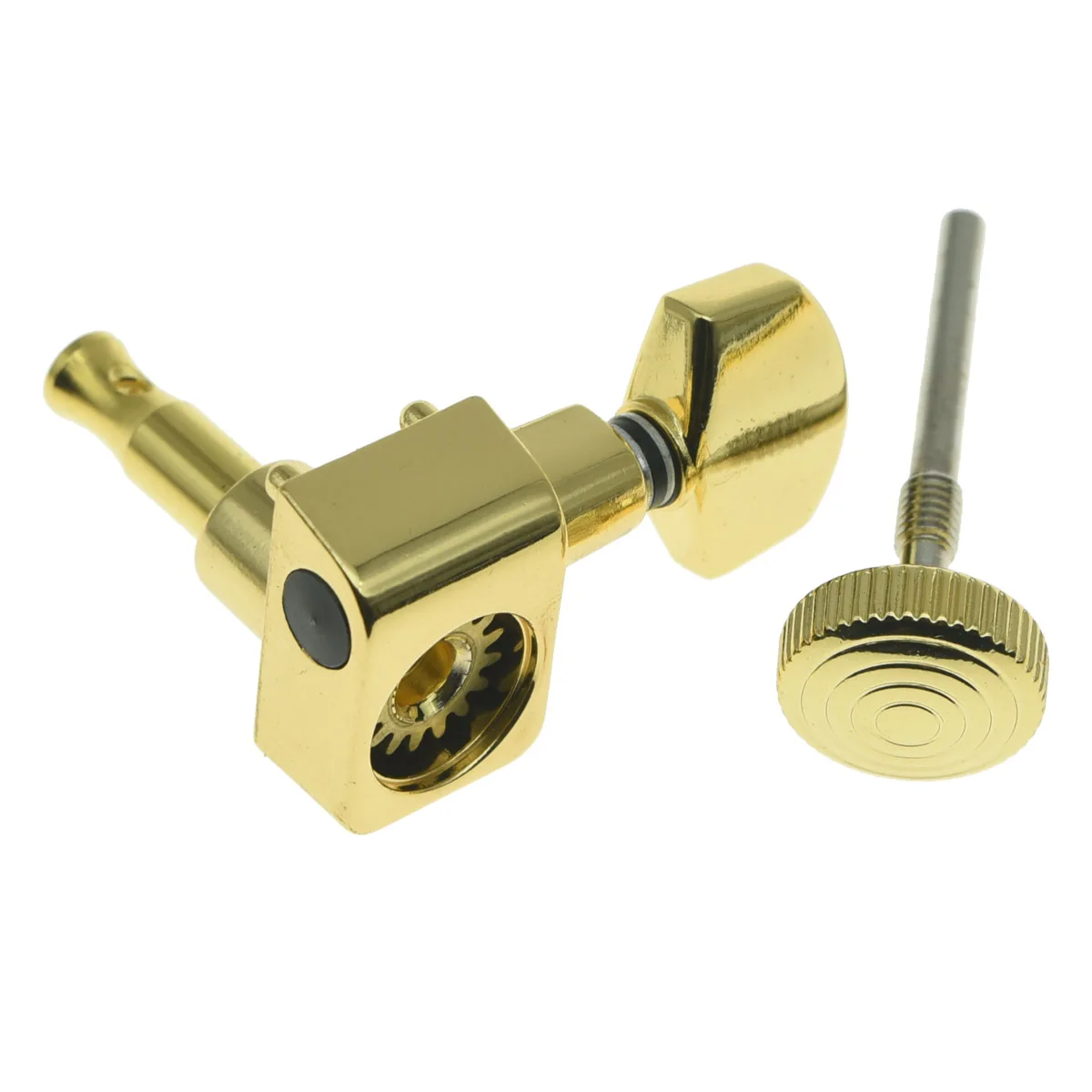 KAISH Gold 6 Inline 2 Pin Locking Tuning Keys Pegs Tuners Fits USA ST TL | Спорт и развлечения