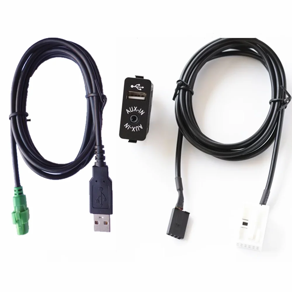 AUX in USB переключатель соединитель провод для зарядки BMW E60 E63 E64 E65 E66 E81 E82 E87 E88 E70 E90 E91