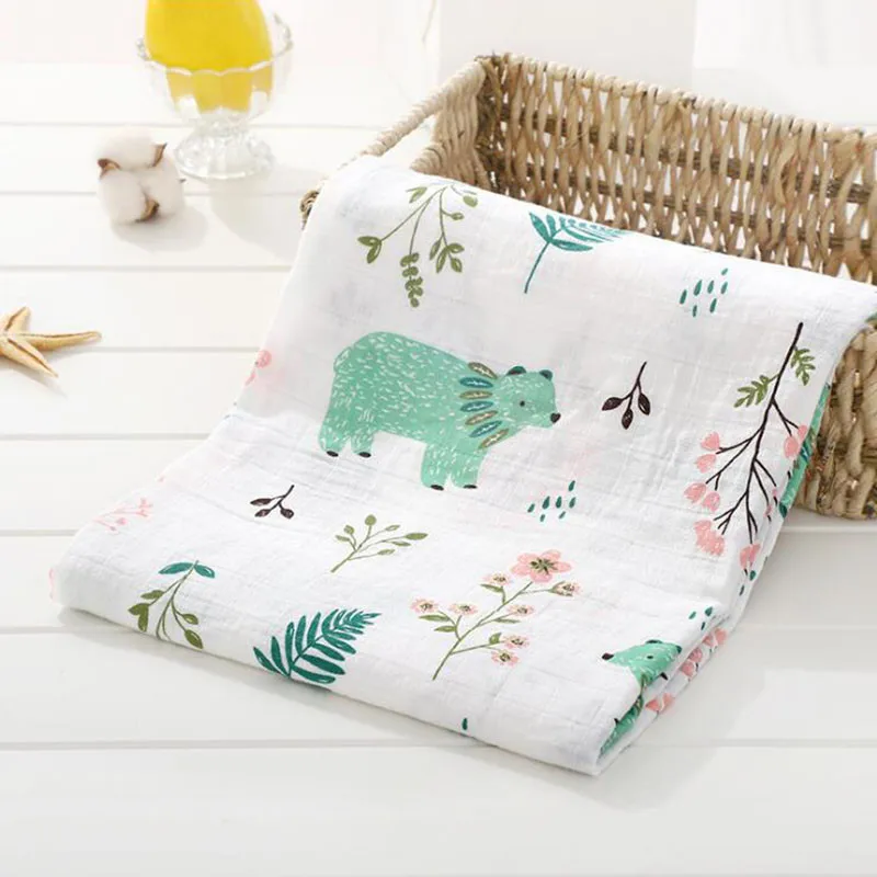 baby blanket 9 Муслиновые детские одеяла, аксессуары для фотографирования новорожденных, мягкое дышащее Пеленальное полотенце, детское постельное белье из органического хлопка, банное полотенце - Цвет: baby blanket 9