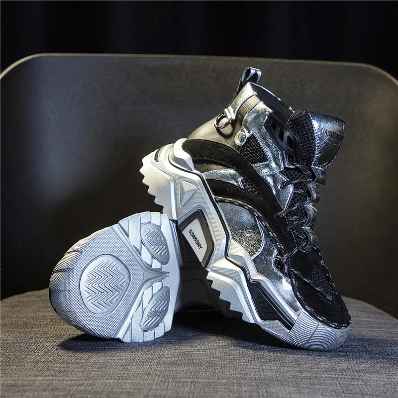 Женские кроссовки на платформе RASMEUP Модные дышащие из натуральной кожи массивной