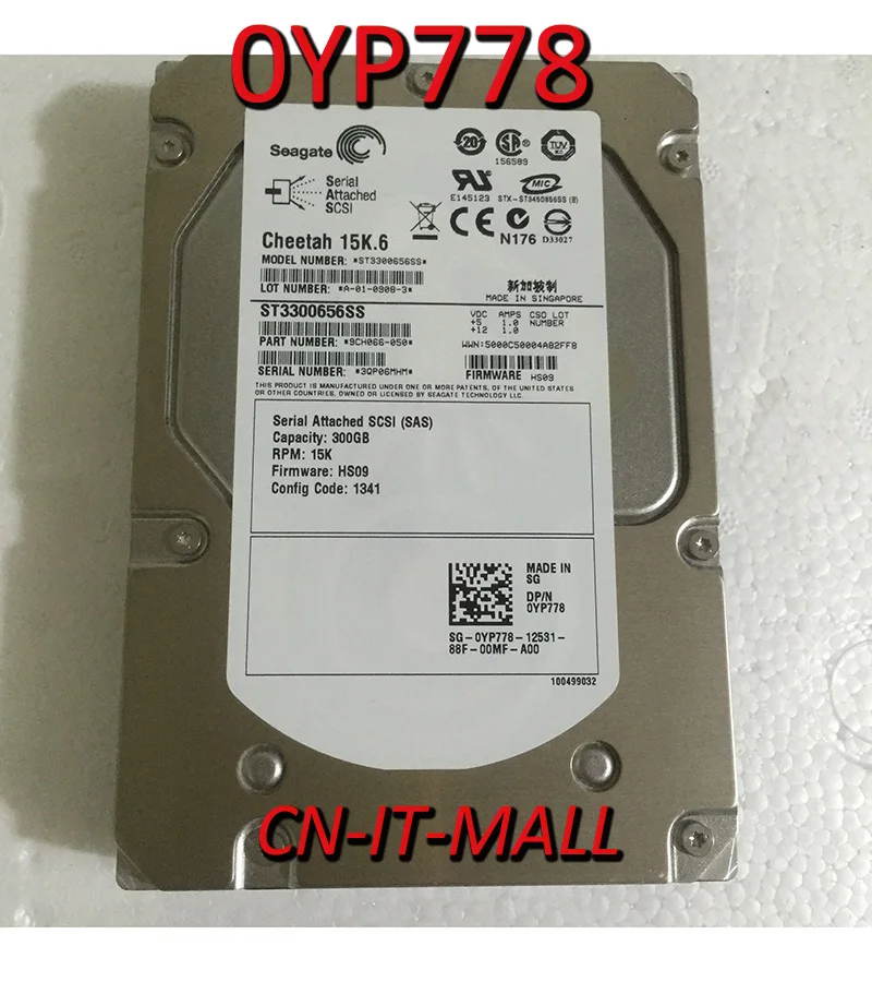 

Внутренний жесткий диск pull 0YP778 YP778 ST3300656SS 300 ГБ 15000 об/мин 32 МБ кэш SAS 3,5 дюйма, Clean Smart