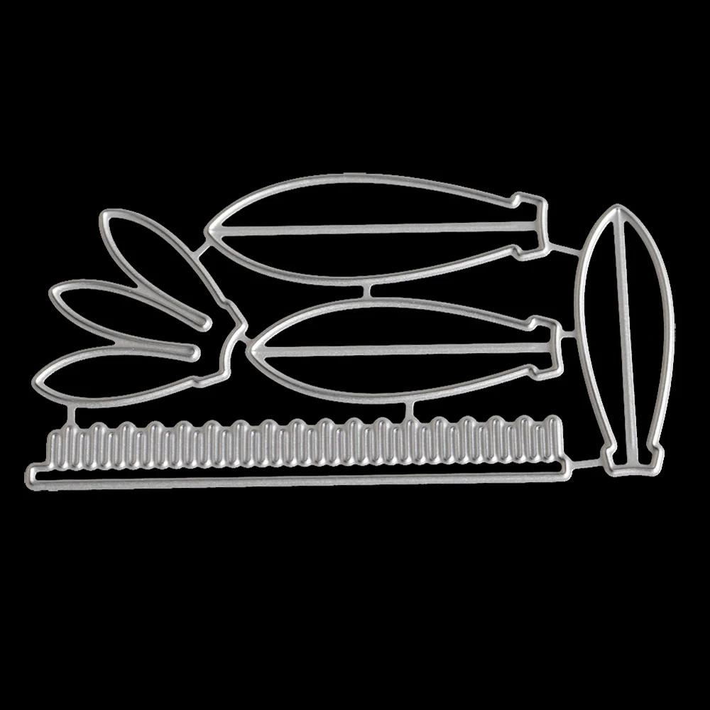 NICEYARD 1 Набор лепестков листьев металла резные штампы рамка альбом бумажная карта