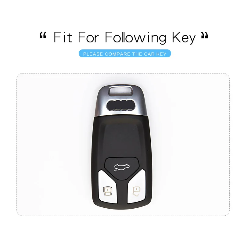 New Soft Tpu Car Remote Key Cover For Audi A4L A8L A4 B9 B8 Sline Q5 Q7 TT TTS RS3 RS6 S1 Ring chain Fob Protection Case | Автомобили и