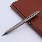 Шариковая ручка серого цвета с металлическим наконечником 0,7 м