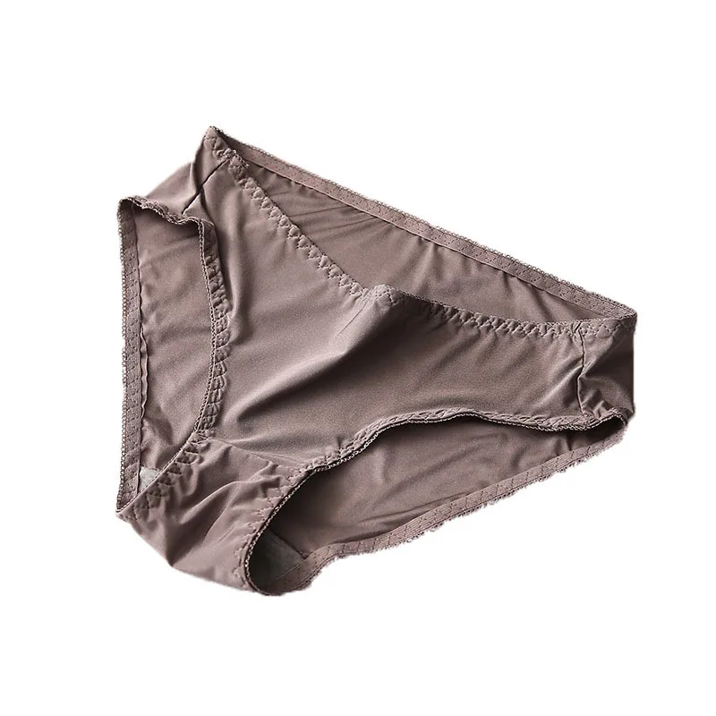 

High Quality Women's Seamless Panties Solid Ultra-thin Panties Underwear Women's Sexy Mid-Rise Briefs Lingerie 2020 New