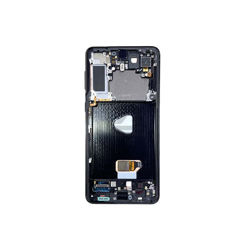 Pantalla LCD t&aacute;ctil para m&oacute;vil, montaje de digitalizador con marco para Samsung S21, G990, G991, G996, G996B, repuesto-2