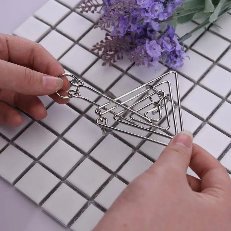 Металлическое кольцо игрушки сложная металлическая проволока головоломка игра