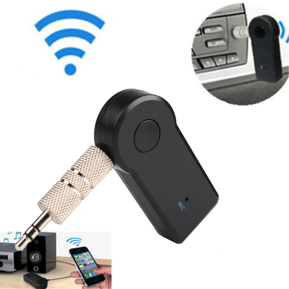 Гарнитура громкой связи Bluetooth совместимый AUX 3 5 мм аудио автомобильный комплект
