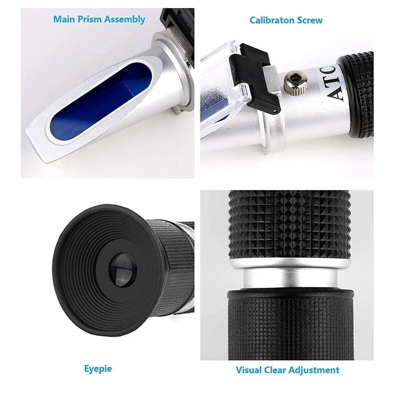Pet Dog Cat Urine Specific Gravity Refractometer Serum Plasma Protein Clinical Hydrometers Tester | Инструменты