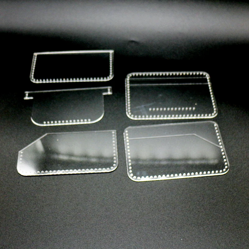 5 шт./лот акриловый шаблон для шитья сделай сам кожаный ручной работы мешка карт