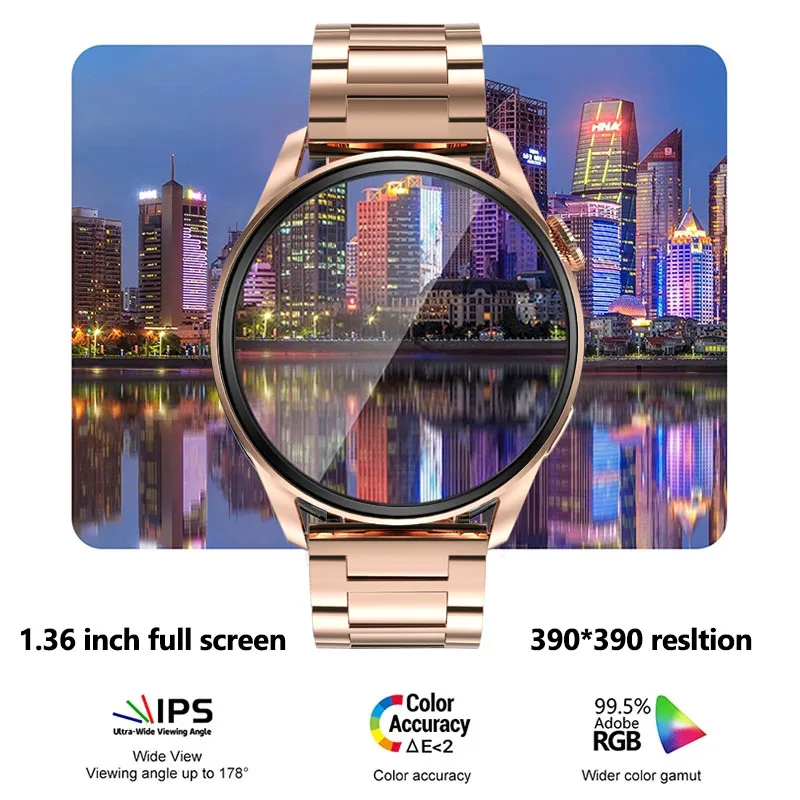 2022 Смарт-часы с NFC мужские часы экраном 390*390 GPS трек движения спортивные для женщин