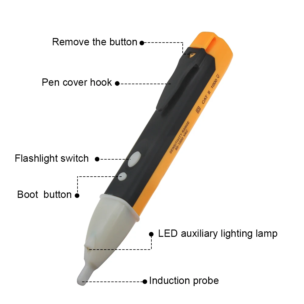 ANENG Voltimetro digital tester boligrafos digital multimeter profesional voltímetro lapiz voltimetro coche tester metro boligrafo comprobador detector comprobadores de corriente busca polos electrico