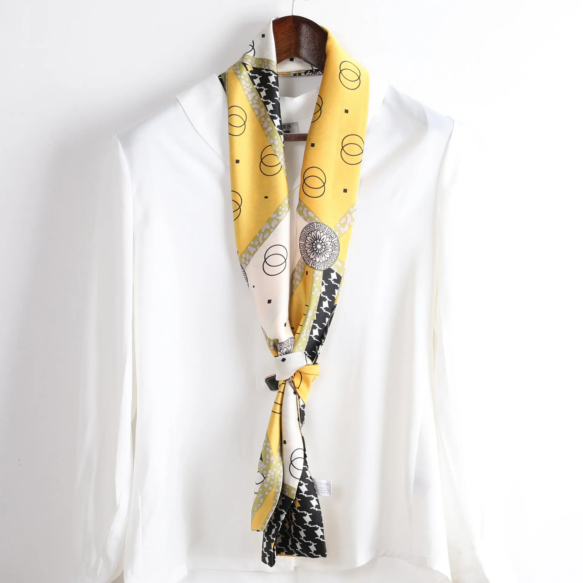 

Spring and Summer Silk Scarf Ladies Long Small Scarf Korean Fashion Scarf Silk Business Professional Long Scarf