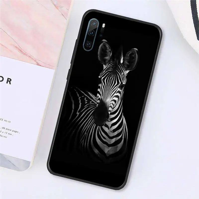 

Animal zebra black white Phone Case For Huawei honor Mate P 10 20 30 40 Pro 10i 9 10 20 8x Lite Y91C V17 6.38 6.44