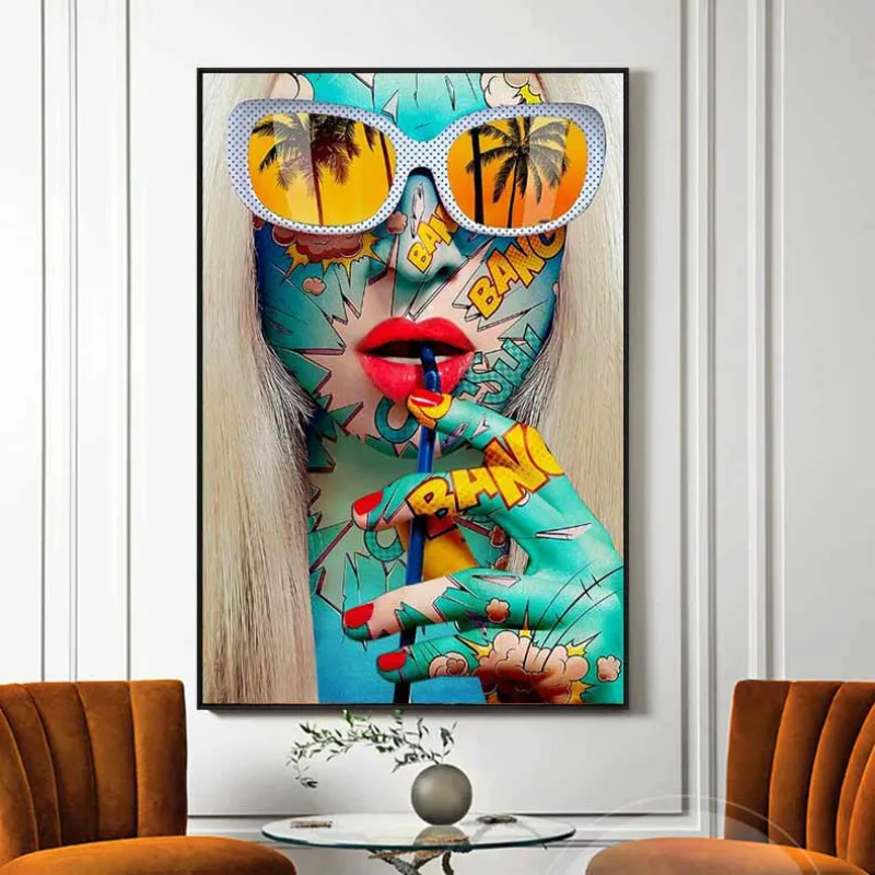 Абстрактный зеленый узор длинношерстных Красота Плакаты и принты картины на