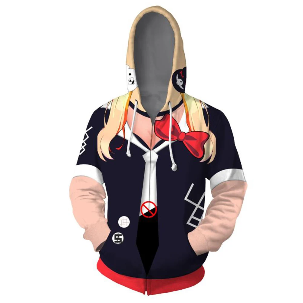 Толстовки для косплея Danganronpa джунко эношима толстовки Nanami ChiaKi Mikan Tsumiki куртки на