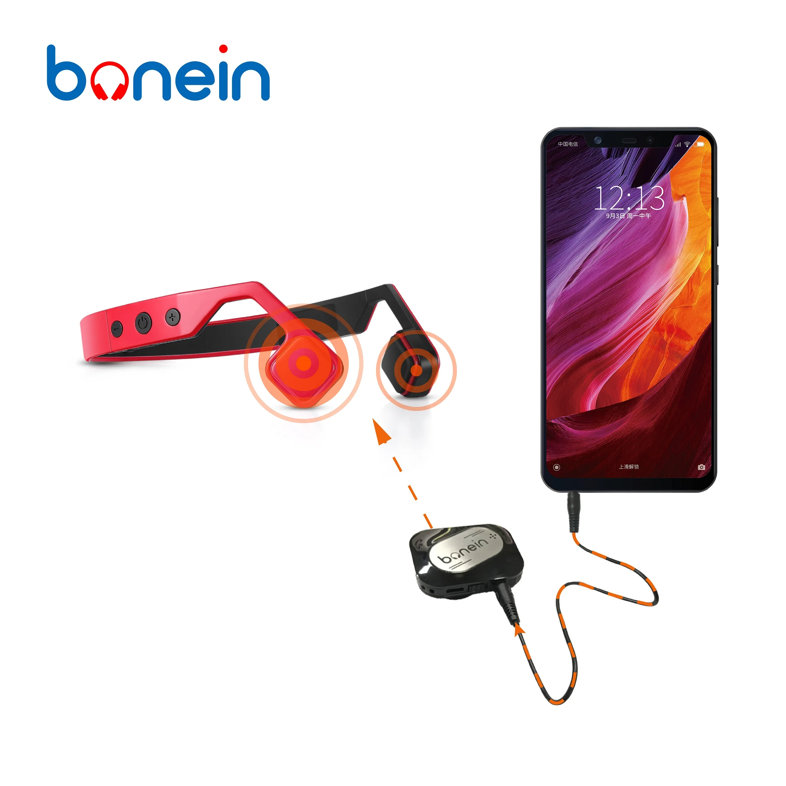 BN 701T слуховой аппарат наушники для Беспроводной костной проводимости пожилых