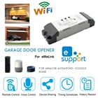 Переключатель управления гаражными дверями Ewelink, 2 канала, Wi-Fi, дистанционное управление через приложение, таймер, голосовое управление, Alexa Google