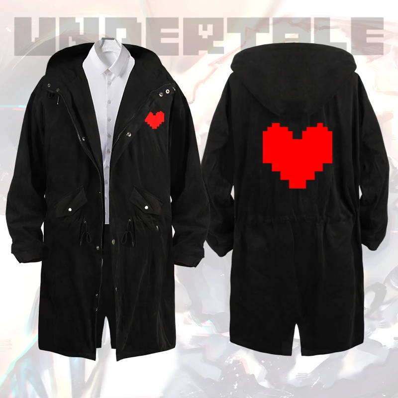 Толстовка Undertale тренчкот пальто хлопковая толстовка на молнии унисекс костюм для