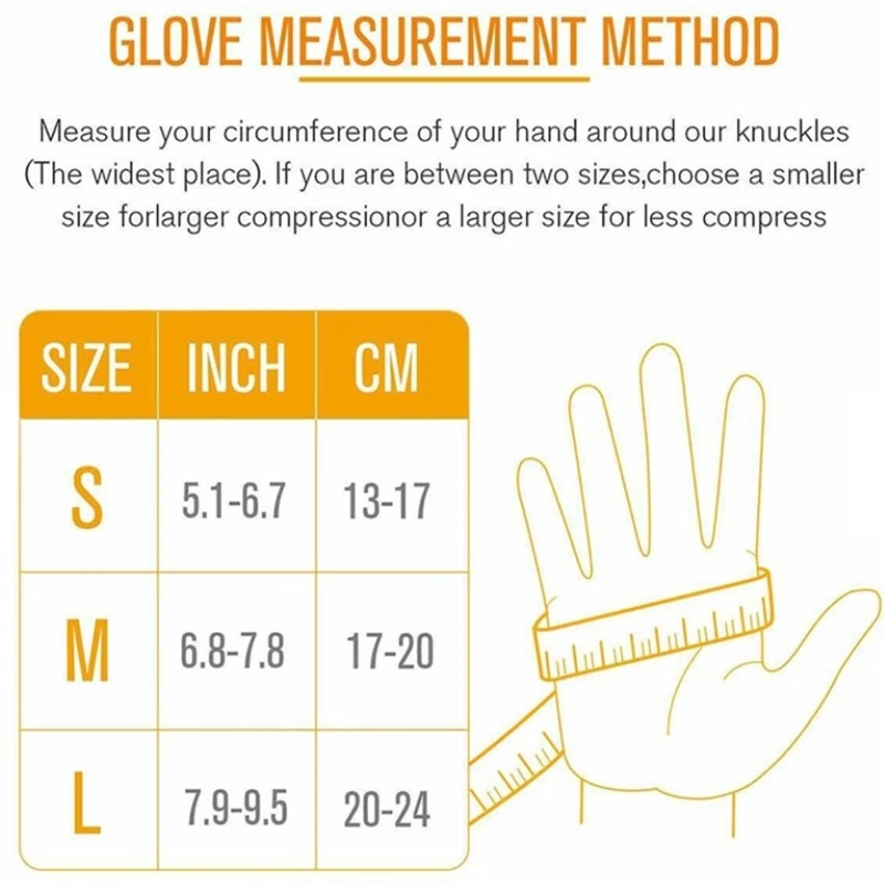 

Grey Compression Cycling Outdoor Sports Gloves Hand Wrist Arthritis Pains Relief Warm Gloves