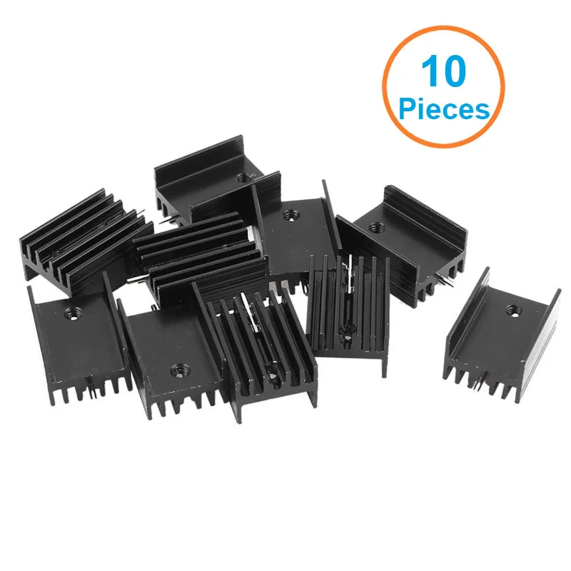 Алюминиевый радиатор TO 220 Mosfet для MOS LM317 L7805 L7812 L78XX набор транзисторов IRFXX 10 шт.| |