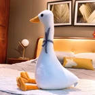 Новинка 2020, большая белая искусственная плюшевая игрушка, Симпатичная плюшевая гусиная детская подушка для сна, детская подушка для девушки