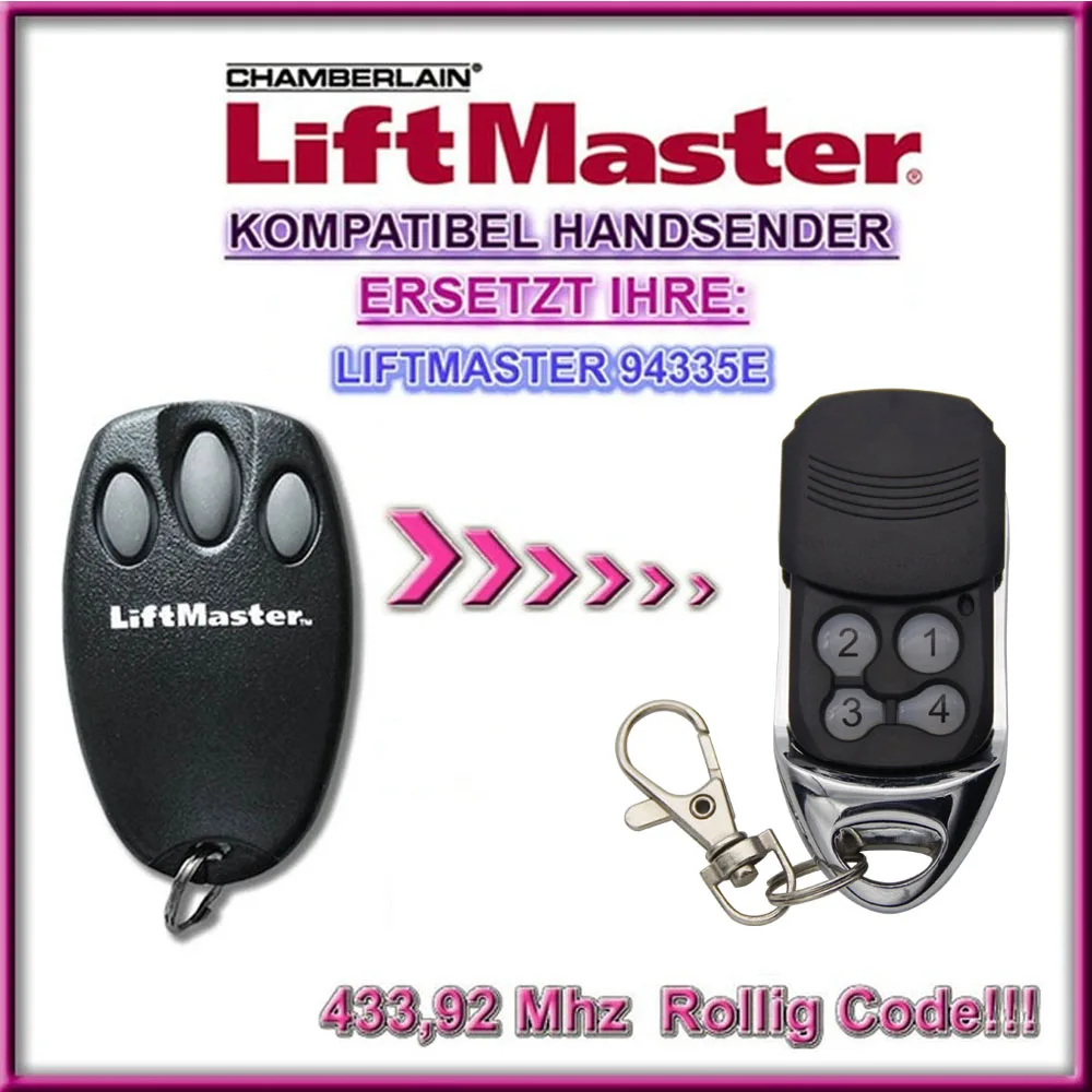 Liftmaster Чемберлен 94335E дистанционного Управление Замена ворота гаража в комплекте