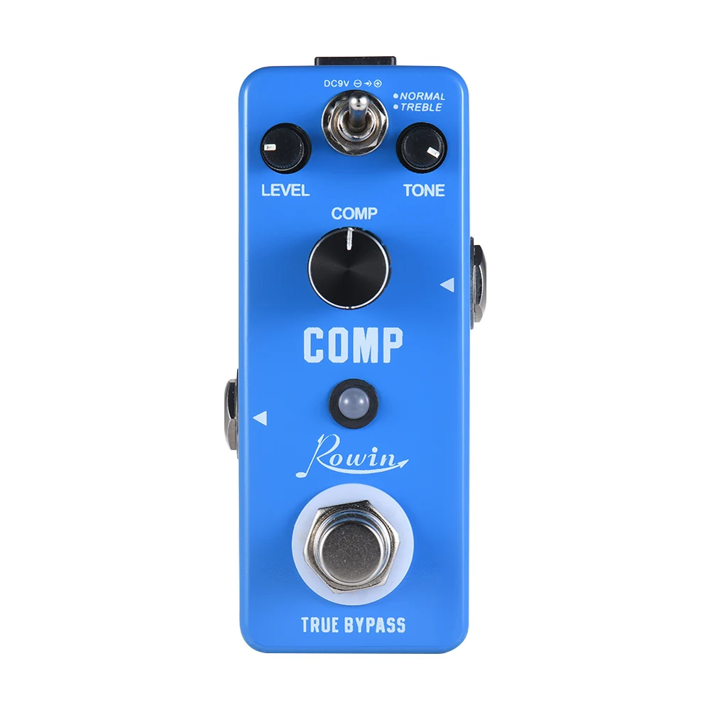 Компрессор Rowin COMP педаль для создания гитарных эффектов корпус из алюминиевого