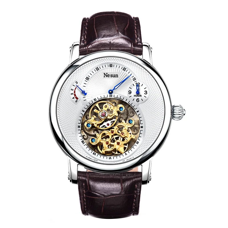 Nesun Tourbillon Men's Watch Automatic Mechanical Sports Leisure Top Luxury Brand Switzerland Watches Man Gift Relogio Masculino |