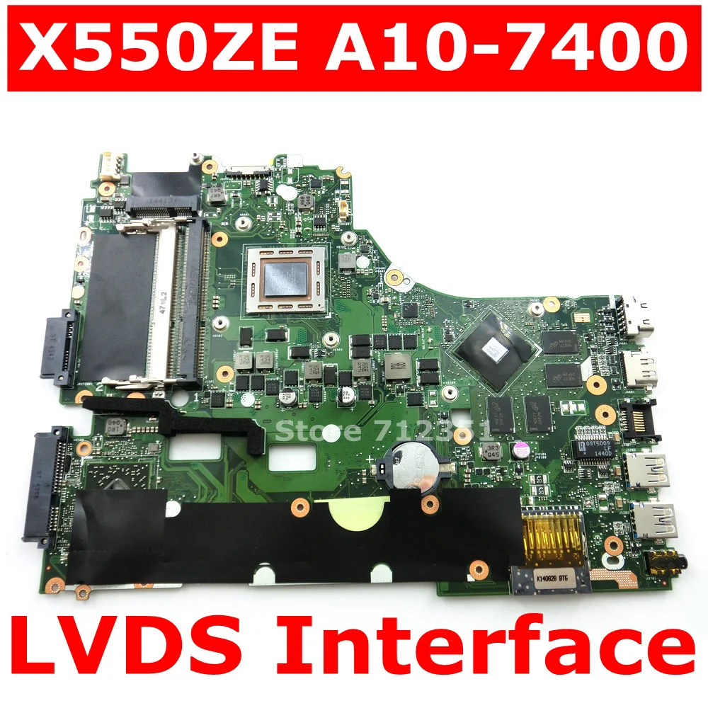 X550ZE A10 7400 Процессор Материнская плата ASUS X550ZA X550Z VM590Z K550Z X555Z ноутбука USB3.0 90NB06Y0 R00050