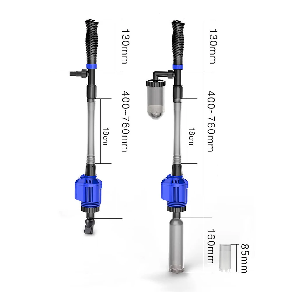 Electric Powerful Suction Aquarium Syphon Operated Fish Tank Sand Washer Cleaner 220V Vacuum Gravel Water Changer Siphon Filter | Дом и сад