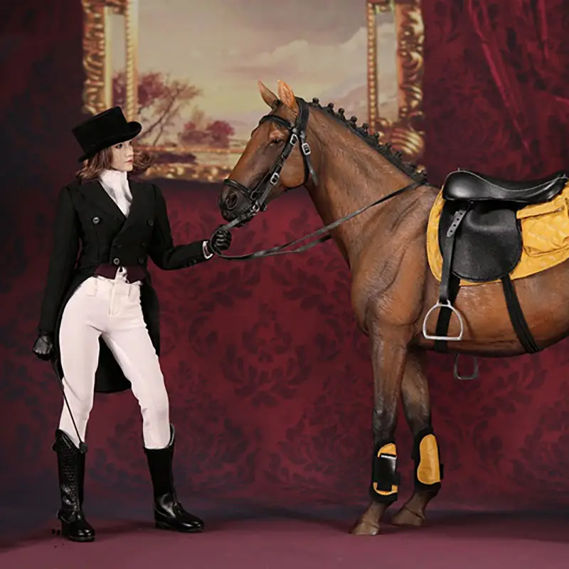 

1/6 Scale MF004 Women Sexy Black Equestrian Clothing Female Party Business Suit Clothes For 12" Action Figure Body Doll Toys