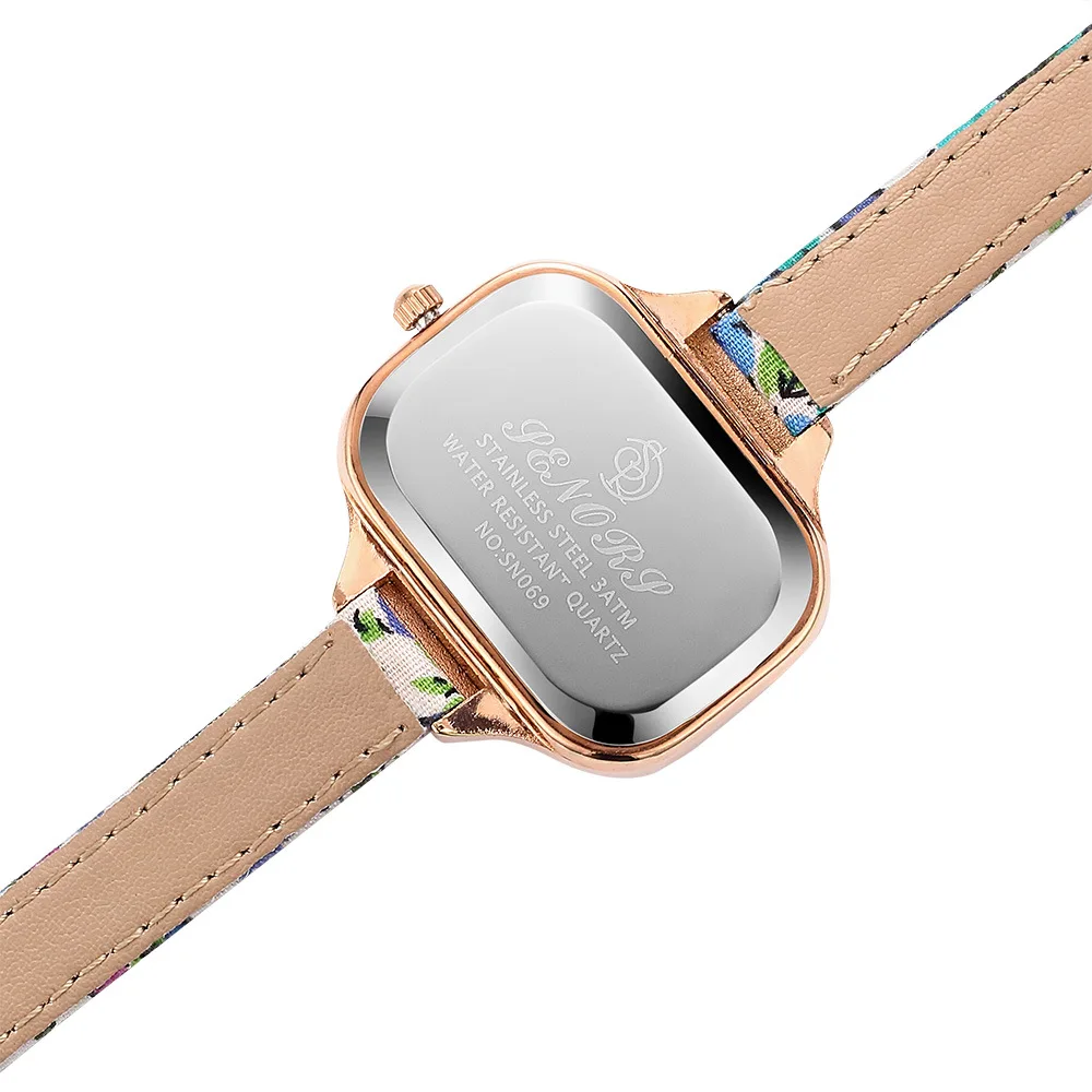 Часы наручные женские с креативным принтом брендовые модные квадратные