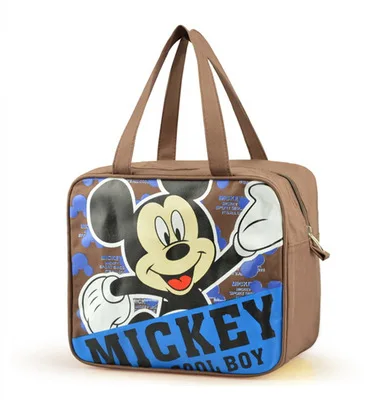 Disney мультфильм Минни ланч бокс сумка Повседневная ткань оксфорд хозяйственная сумка студенческий портативный Учебник Сумка книга мешок ланч - Цвет: 1