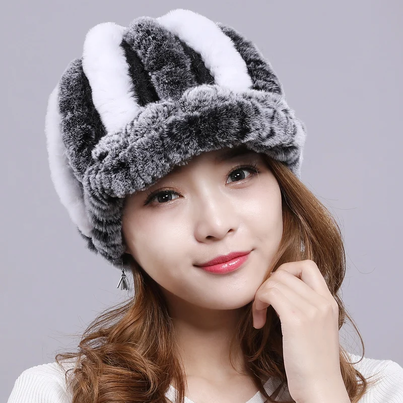 Зимние женские шапки женская шапка теплые плотные короткие трикотажные с