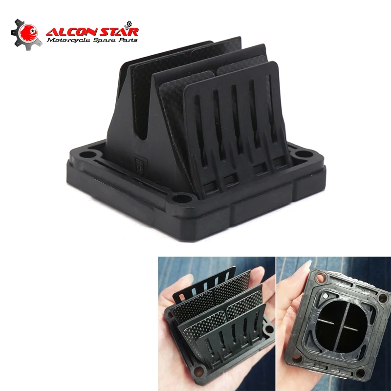 Клапанный клапан sclmoto из углеродного волокна для мотоцикла Yamaha YZ125 YZF350 YFZ350 RZ350 Banshee 350 350cc RD350 RD400 ATV