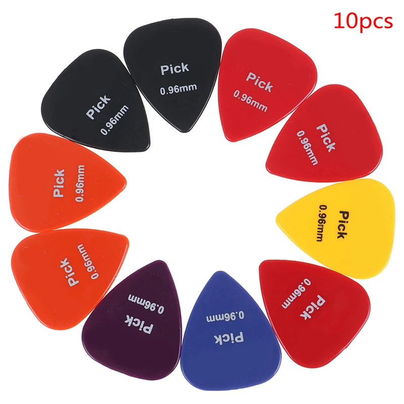 

IRIN 10pcs Guitar Pick Non-slip Black White Plastic Mediator for Acoustic Electric Guitarra Ukulele Accessorie Random Color