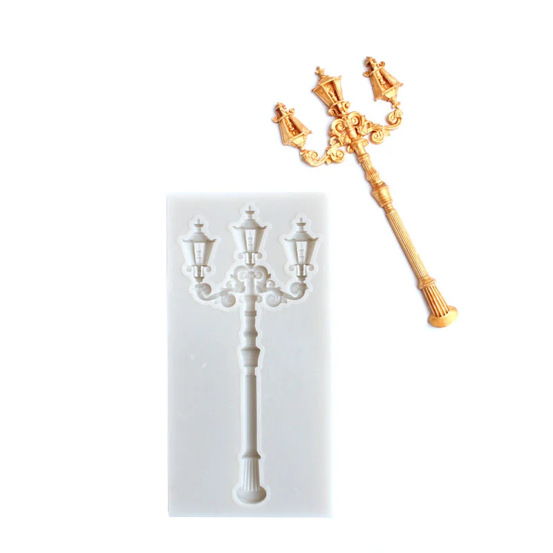 Силиконовая форма сделай сам для моделирования уличной лампы в стиле ретро