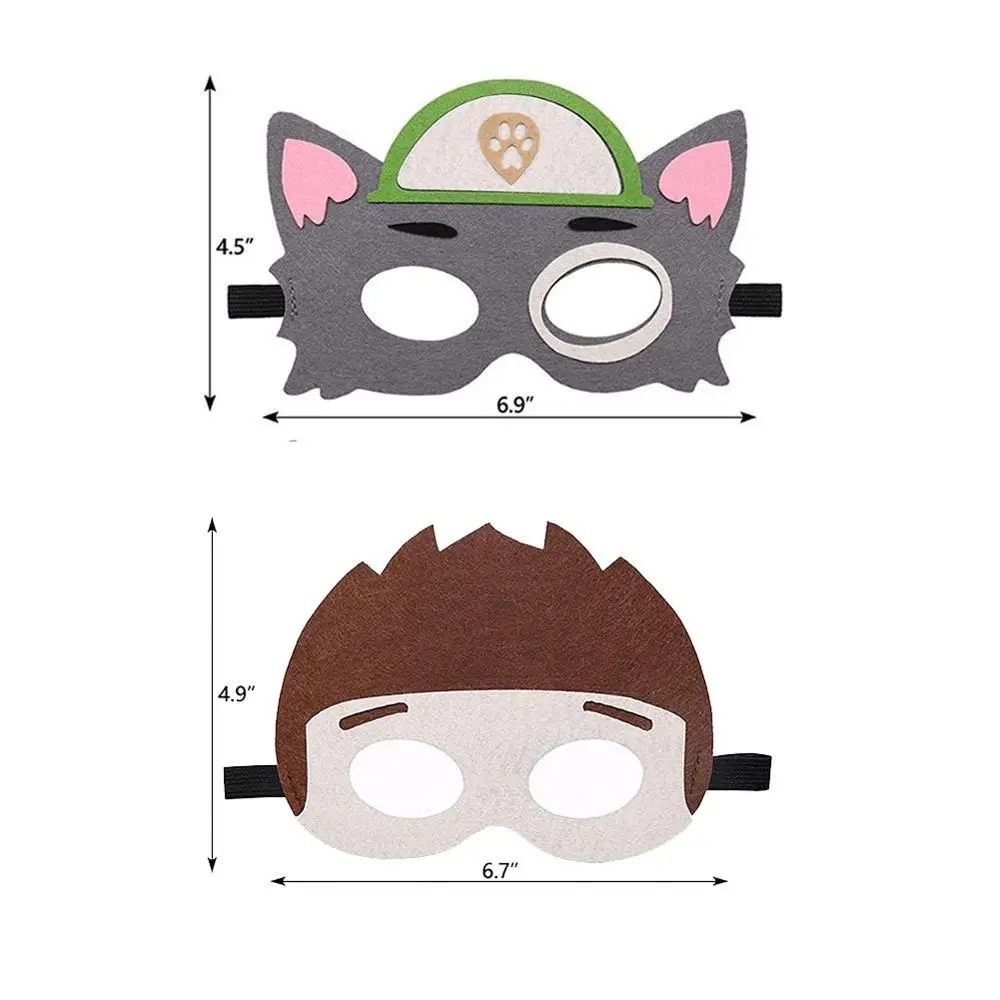 Детские маскарадные маски 10 шт. фетровая детская маска для дня рождения