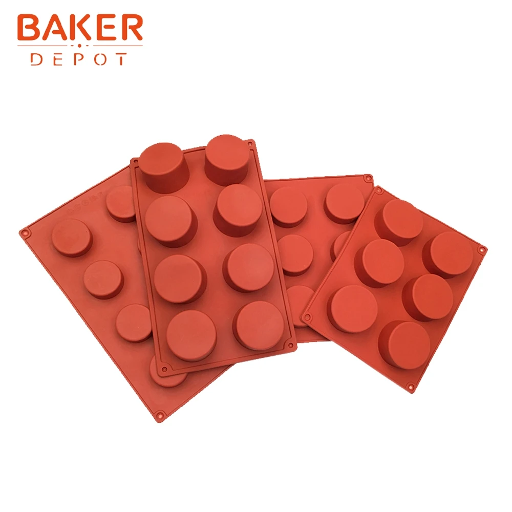 BAKER DEPOT 10 шт. силиконовая форма для кондитерских изделий оптовая продажа круглая