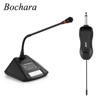 bochara uhf wireless conference microphone set one receiverstransmitter for amplifier pa system