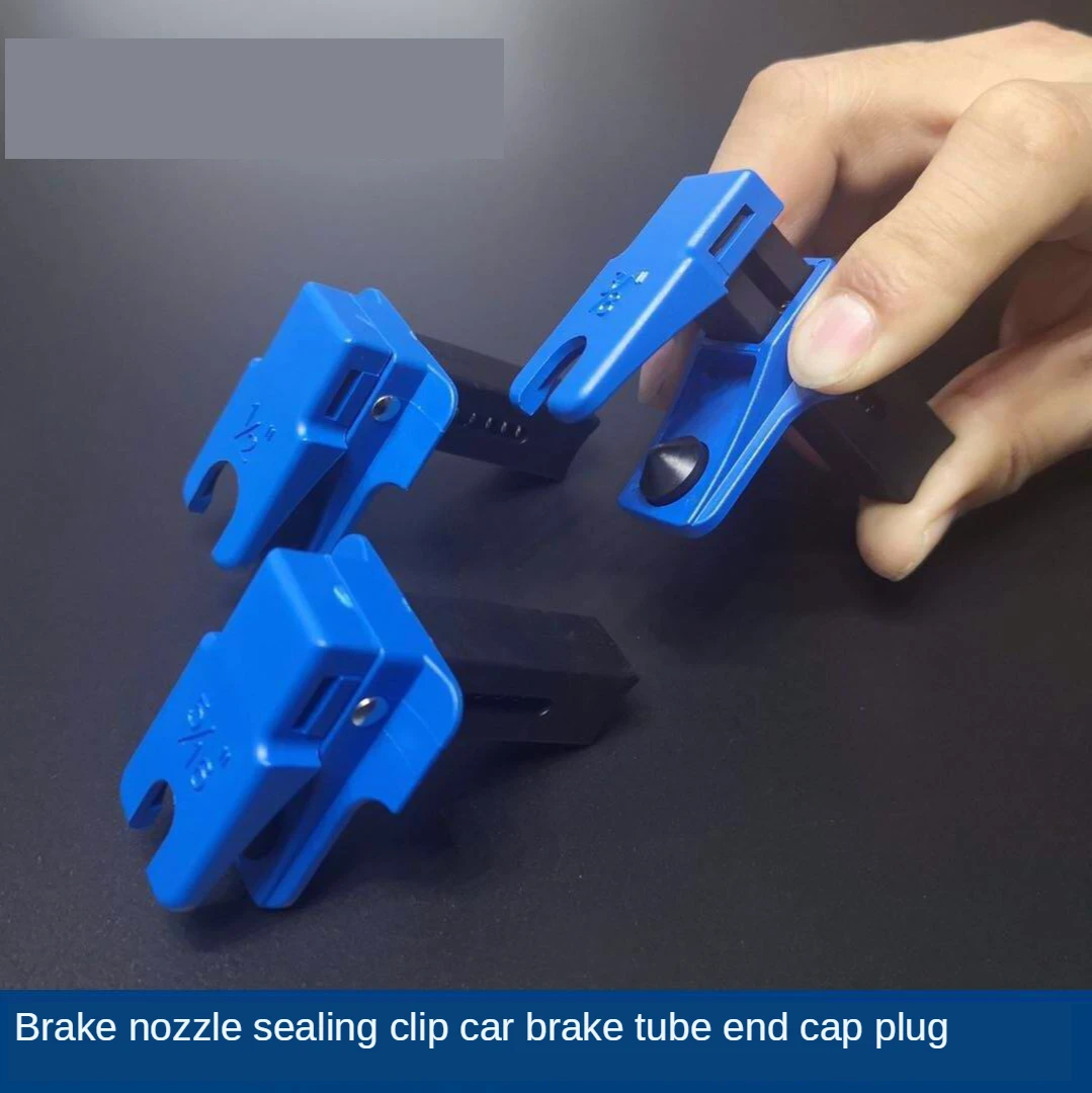 

4pcs Car brake oil pipe plug Automotive brake nozzle clamp oil tool brake tubing to prevent oil spills