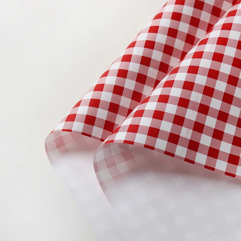 

20pcs/lot Plaid Gift Bouquet Flowers Wrapping Paper Material Waterproof Handmade DIY Flower Arrangement Supplies