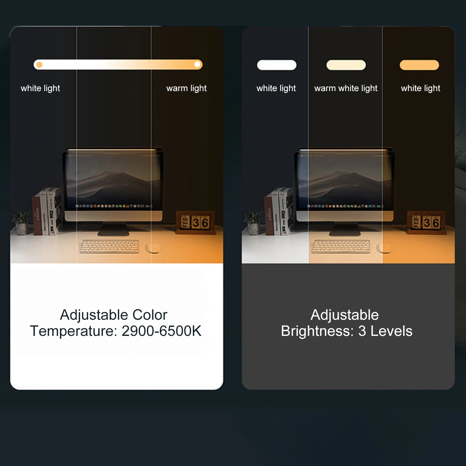 Светильник для монитора компьютера световая панель светодиодный светильник