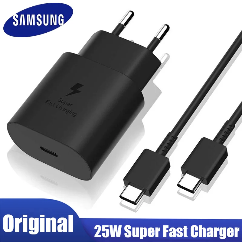Оригинальное зарядное устройство Samsung S21 S20 5G 25 Вт Сверхбыстрая зарядка Usb Type C Pd PPS